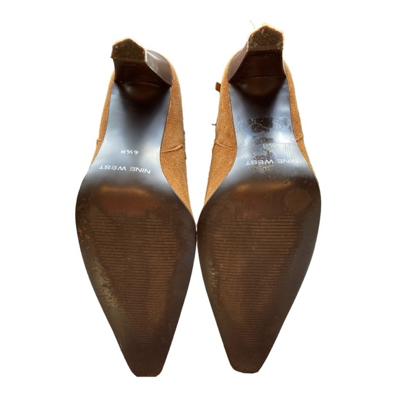 Tan Suede Fringed Ankle Boot - Picture 6 of 6